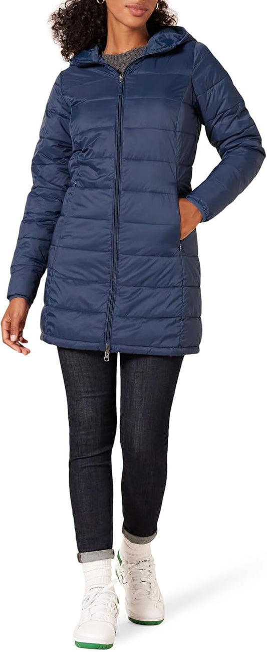 Lightweight Hooded Puffer Coat